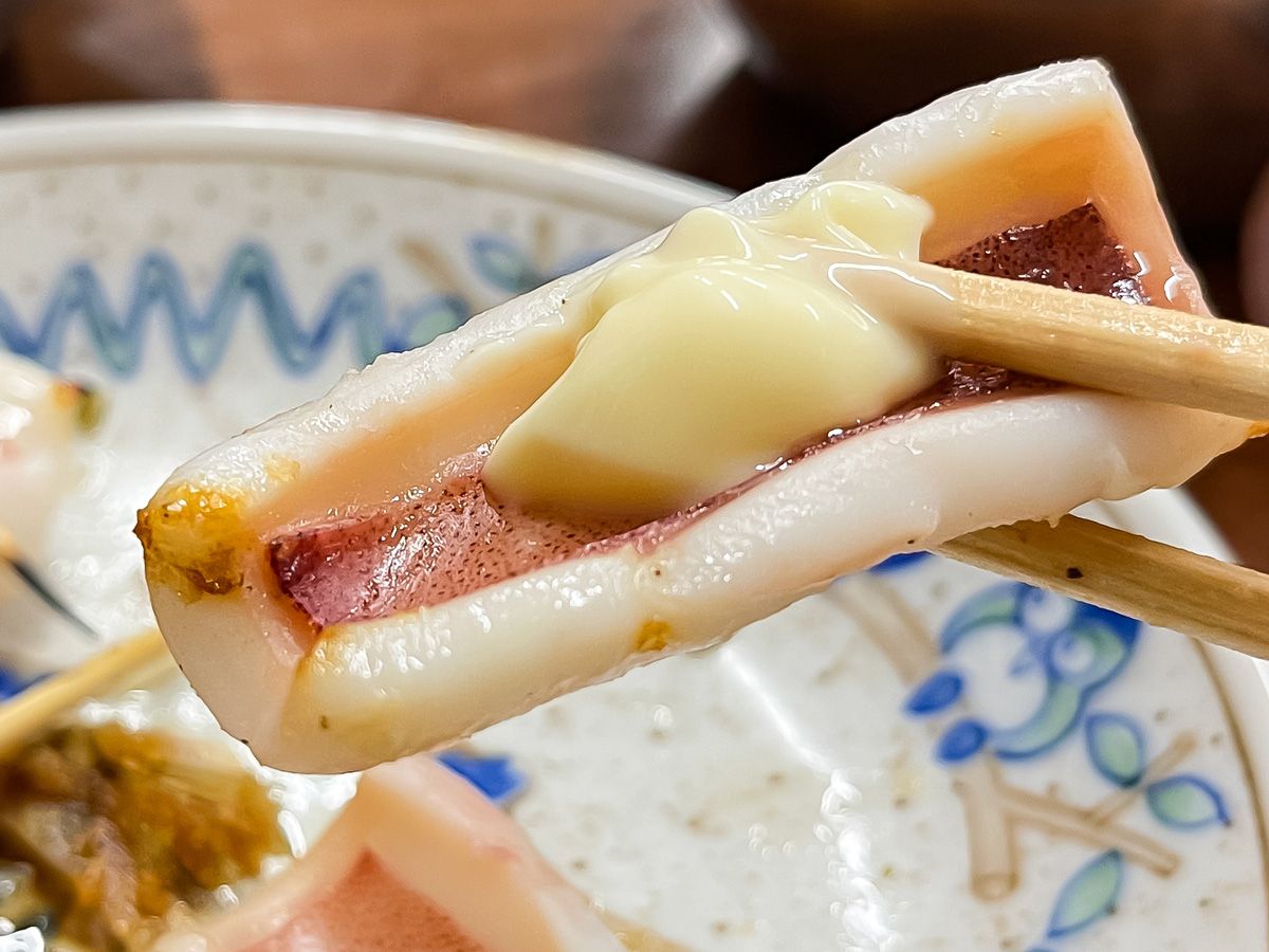 「ごよう松」で白バイ貝うま煮、白イカ刺身、宍道湖産しじみのおでん食べた／島根県松江カラコロ工房