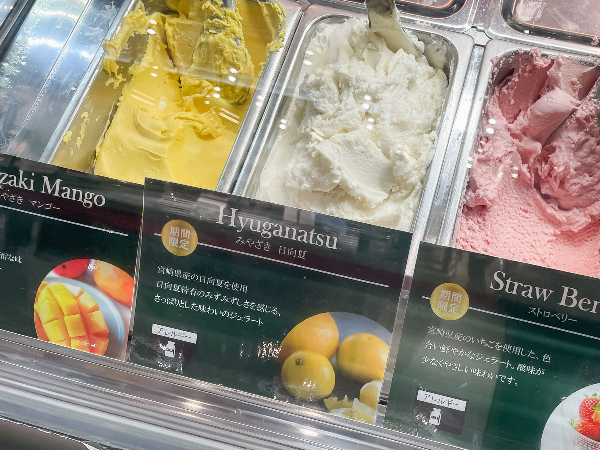 「ボンチーノ」で宮崎県産いちご・日南レモン・日向夏などジェラート食べた！／道の駅 都城NiQLL(ニクル)