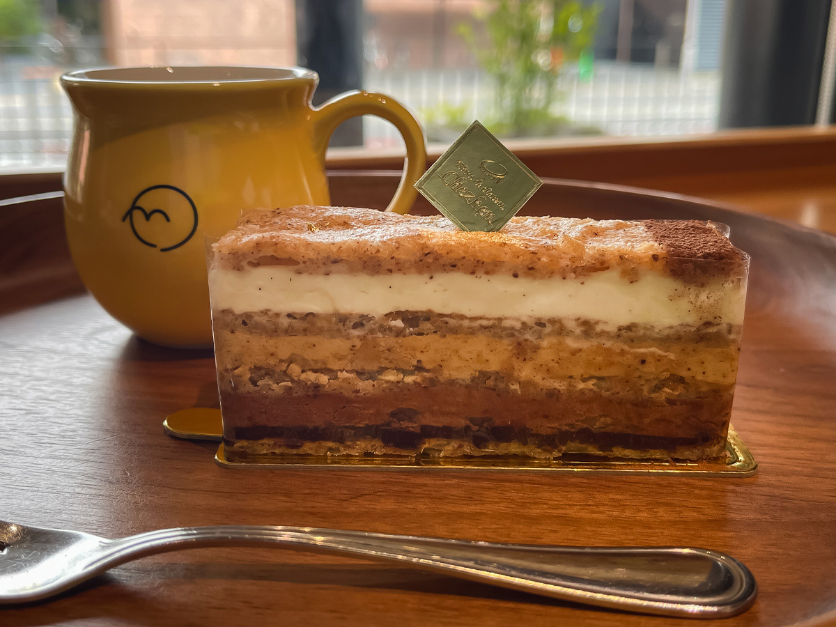 図書館に併設されたカフェ「マルマーケット」でモーニングチーズトースト、マルジョレーヌ食べたよ！／宮崎県都城