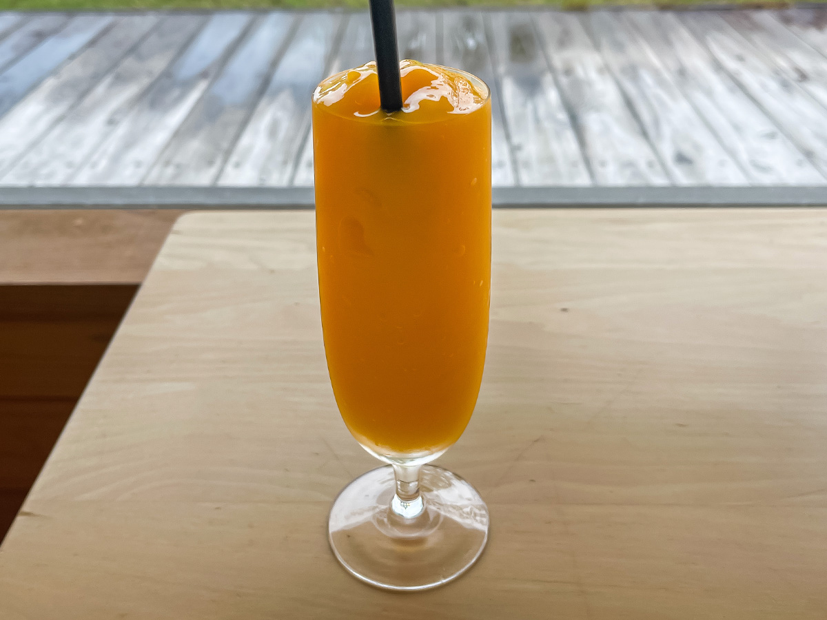 「パラボラチョカフェ」で完熟マンゴースムージーと完熟パパイアスムージー飲んだよ!/宮崎県宮交ボタニックガーデン青島内