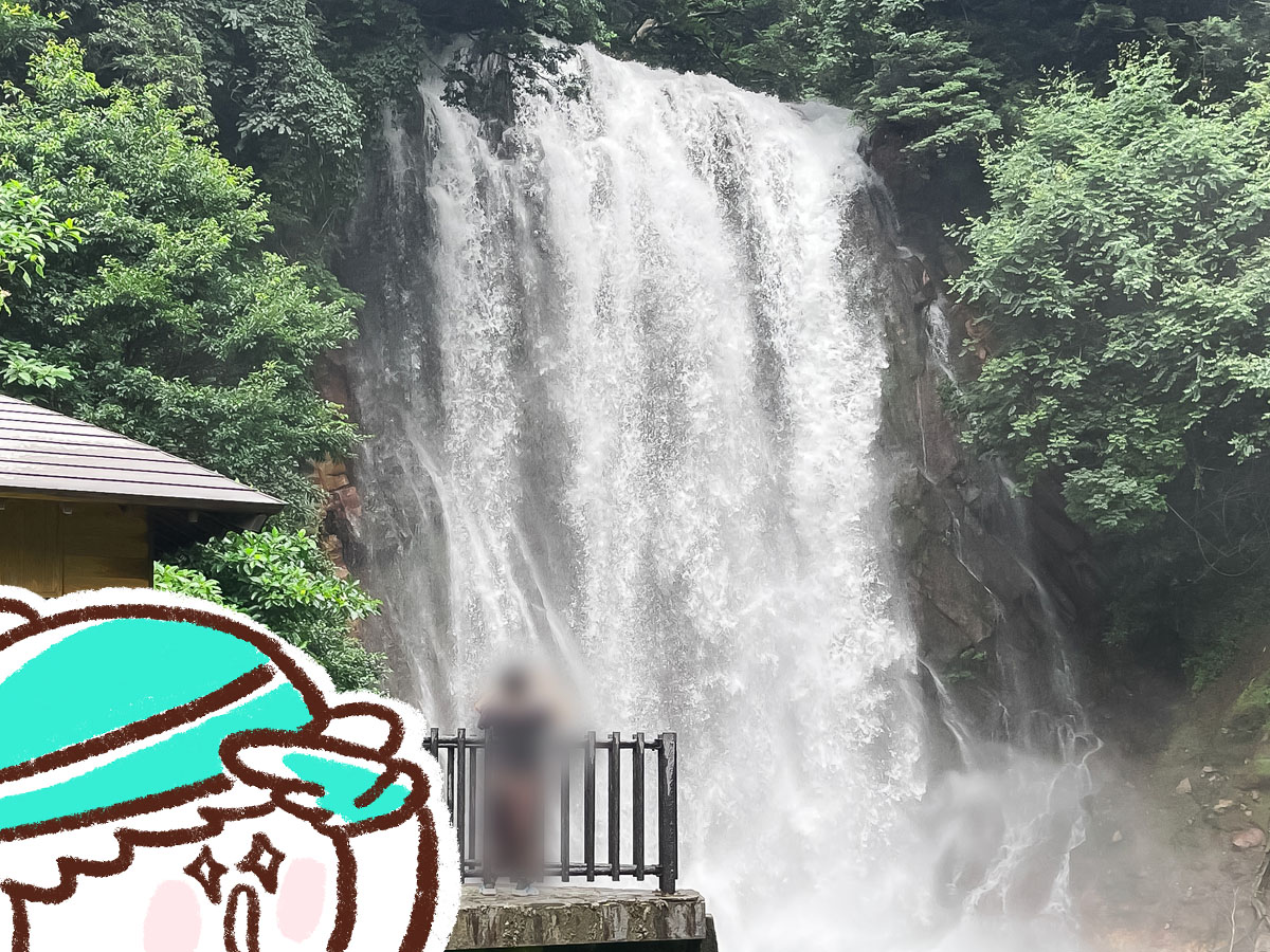 温泉水が流れる「丸尾滝(まるおのたき)」に行ってみた!/鹿児島県霧島市