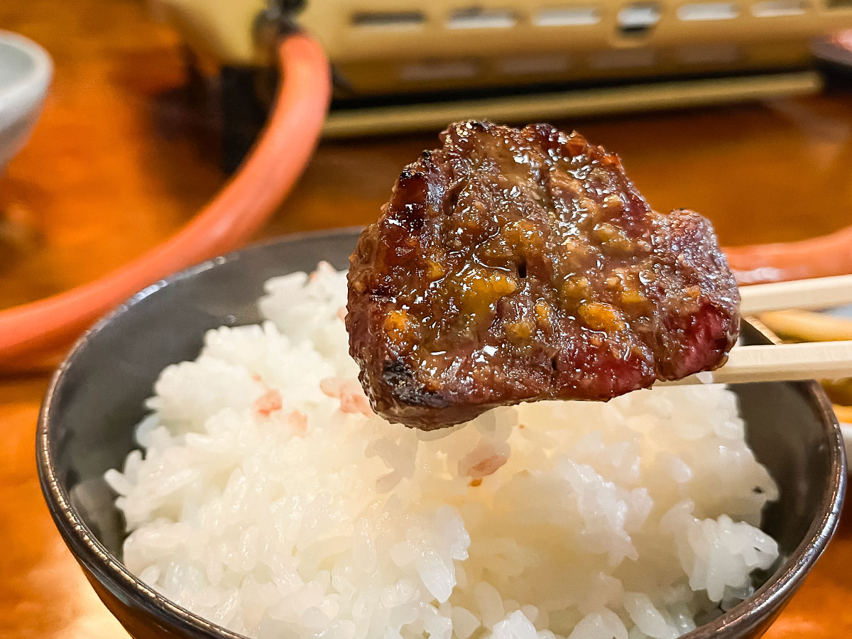 「やきにく福楽園」でカルビ、ロース、黒豚ウインナー食べた!/宮崎県都城市