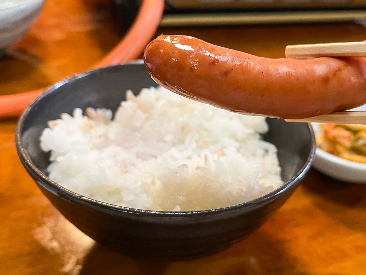 「やきにく福楽園」でカルビ、ロース、黒豚ウインナー食べた!/宮崎県都城市