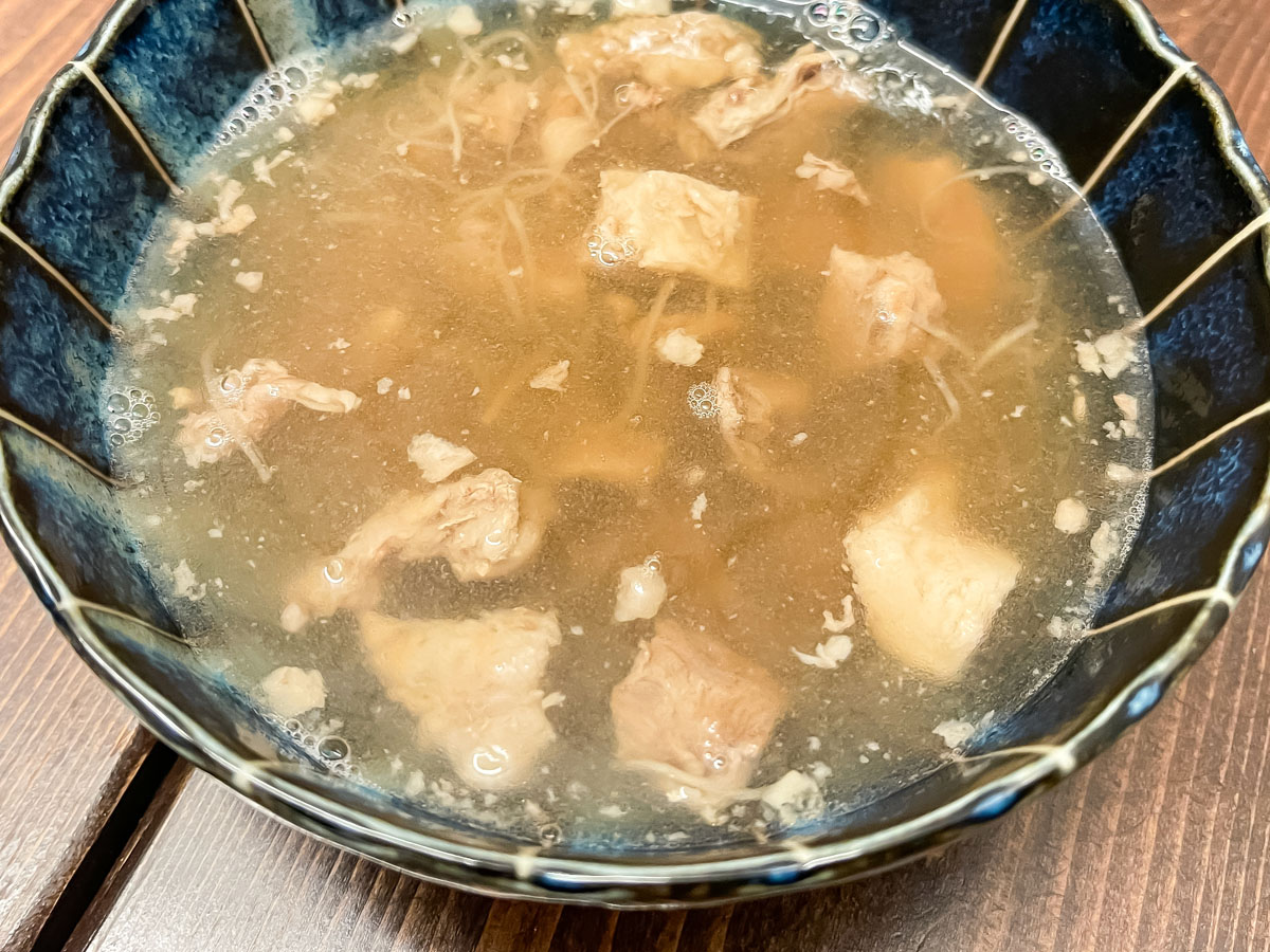 リョーサン菱洋ホールディングス(167A)の株主優待で、黒毛和牛すじ肉すいがきた！