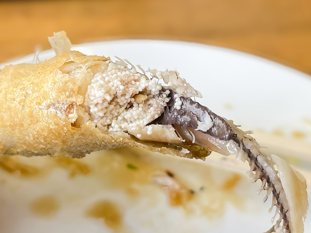 「湯来つり堀」で釣った”鮎”を塩焼き・唐揚げにしてもらって食べた!/広島県湯来町