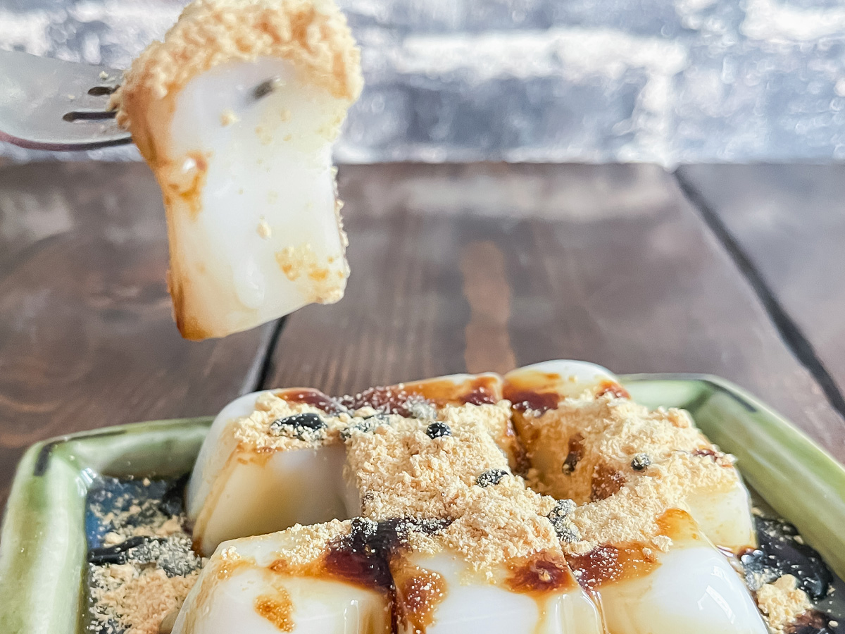 「藤利食品」の蒟蒻で作った"こんにゃくミルク餅"買ってみたよ!/広島県湯来町