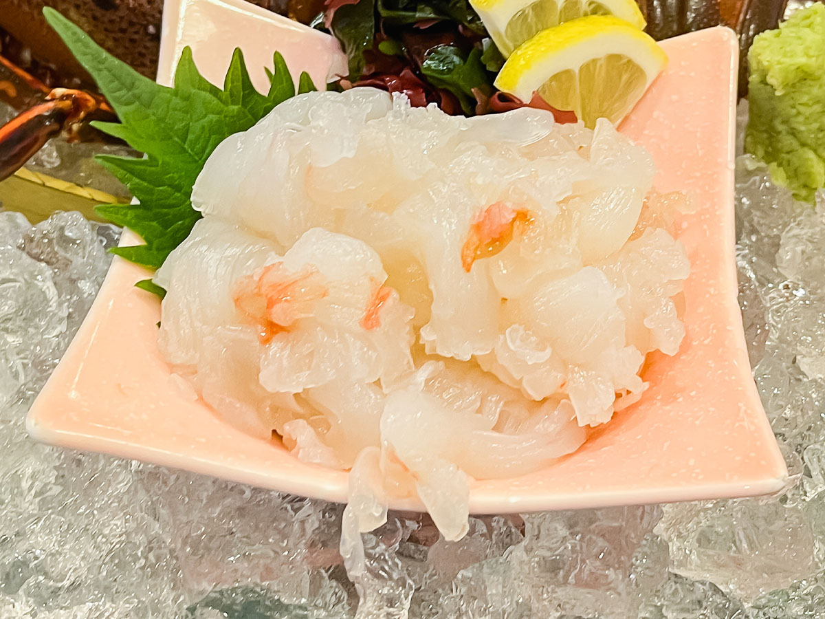 「活魚!! 寿司虎亭」で寒ぶりしゃぶしゃぶと伊勢海老のお造り食べたよ！／宮崎県都城市