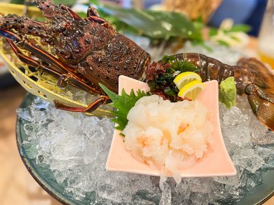 「活魚!! 寿司虎亭」で寒ぶりしゃぶしゃぶと伊勢海老のお造り食べたよ！／宮崎県都城市
