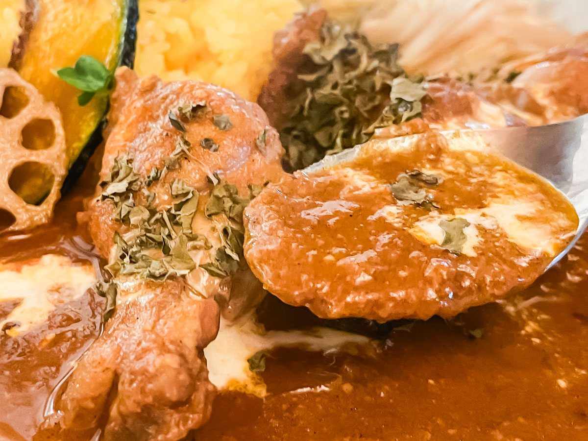 「スパイスカレー然(ぜん)」でチキンカレーとスパイスソボロカレー食べたよ！／宮崎県都城市