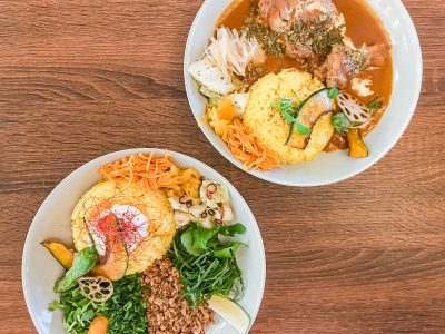 「スパイスカレー然(ぜん)」でチキンカレーとスパイスソボロカレー食べたよ！／宮崎県都城市