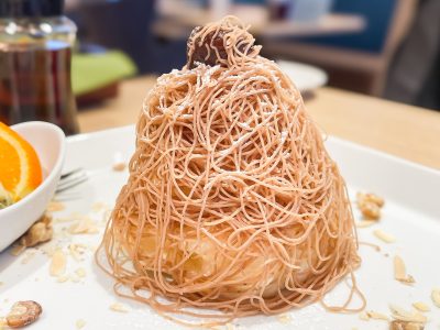 「むさしの森珈琲」でイタリア栗100%使用の搾りたてモンブランパンケーキ食べたよ！