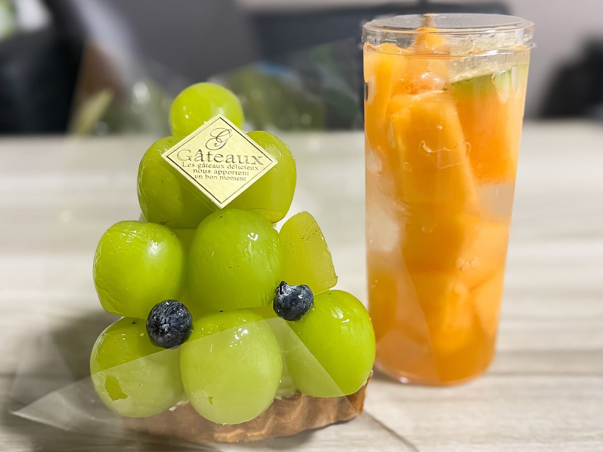 「たなかフルーツ」でシャインマスカットタルト、トールゼリーメロンを買ってみた!/宮崎県都城市