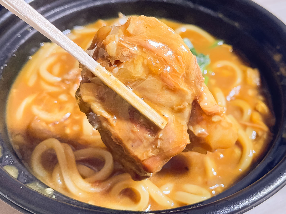 「わしの脇腹」で豚なんこつカレーうどん、チキン南蛮食べたよ!/宮崎県都城市