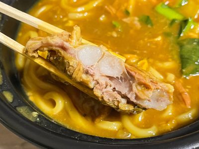 「わしの脇腹」で豚なんこつカレーうどん、チキン南蛮食べたよ！／宮崎県都城市