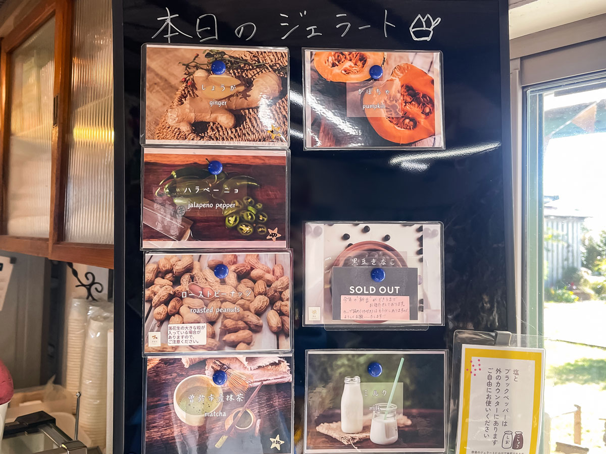 「五粒に種」でハラペーニョジェラートとねぎハムチーズサンド食べた!/宮崎県都城市ふくろうの会内