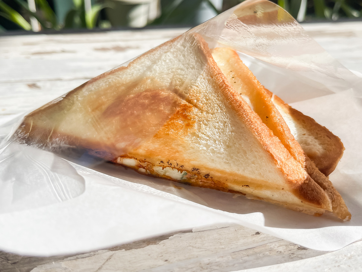 「五粒に種」でハラペーニョジェラートとねぎハムチーズサンド食べた!/宮崎県都城市ふくろうの会内