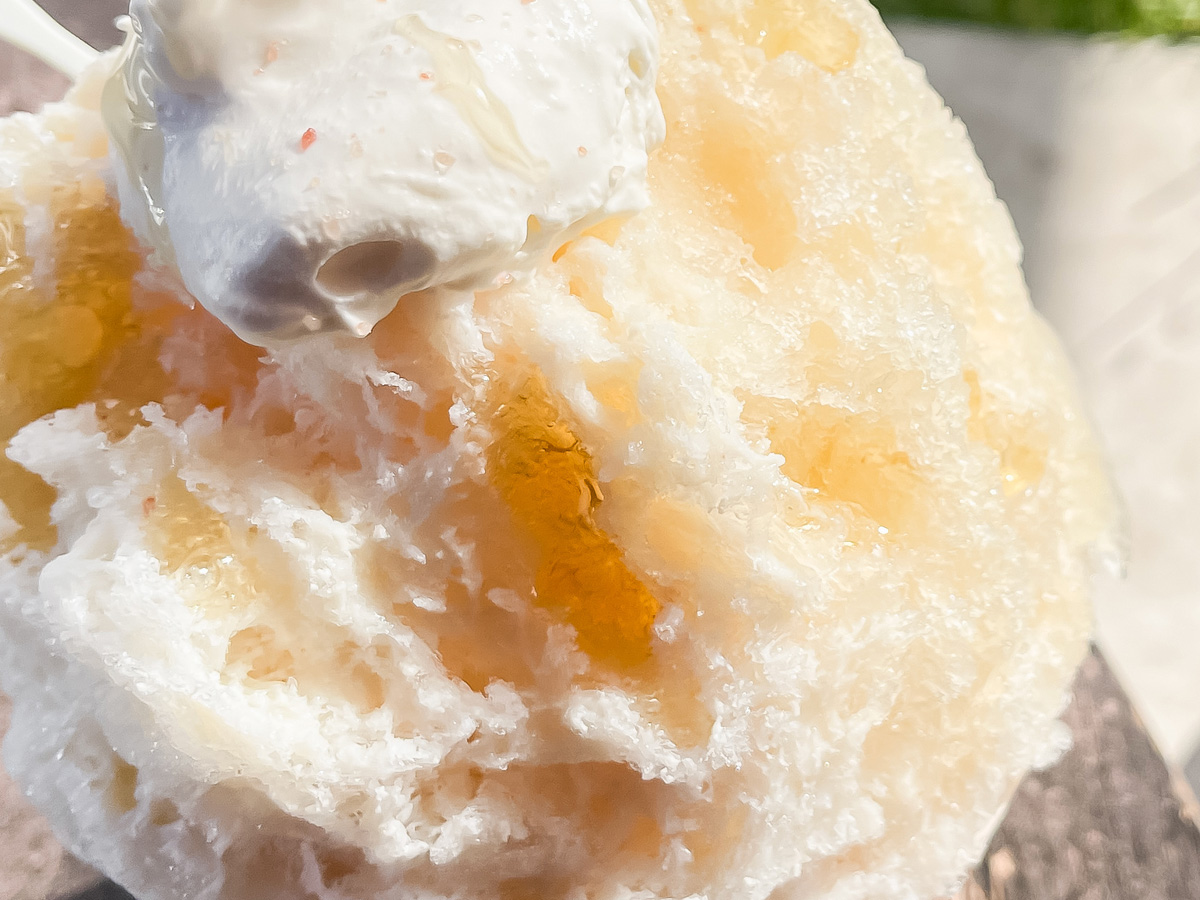 「水菓子屋」でクリームのせ蜂蜜レモンかき氷買ってみたよ!/宮崎県都城市