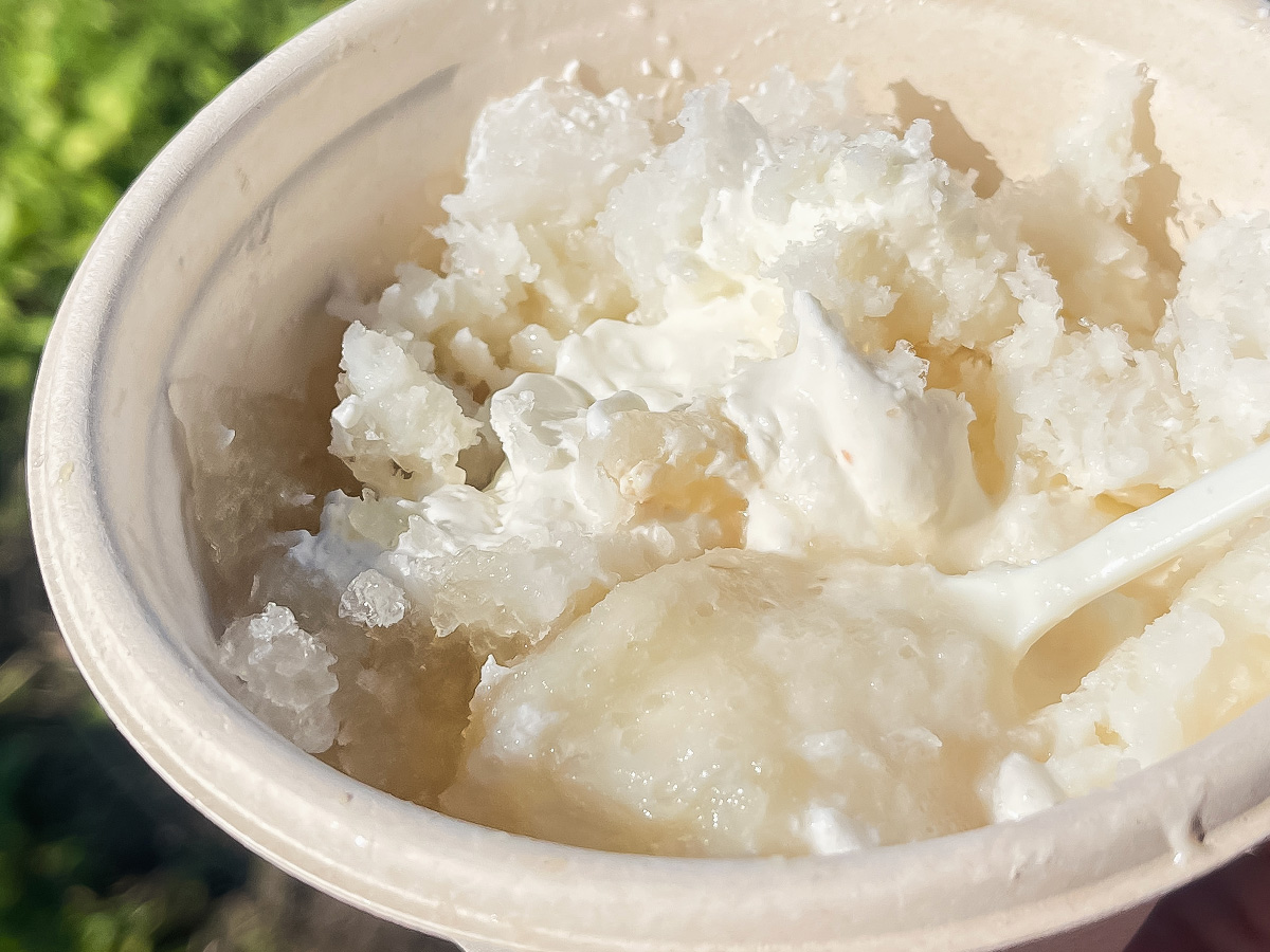 「水菓子屋」でクリームのせ蜂蜜レモンかき氷買ってみたよ!/宮崎県都城市