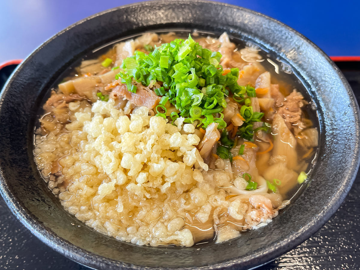 「ふたみうどん研究所」で、極の肉ごぼううどん(かけ)食べたよ！／宮崎県都城市