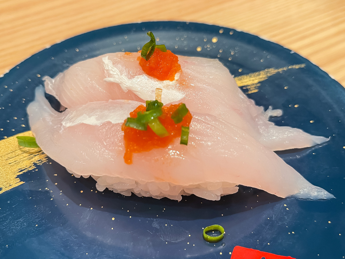 回転寿司「寿司虎」で寒ぶりトロ、白海老握り、カワハギなど食べた！／宮崎県都城市都北店