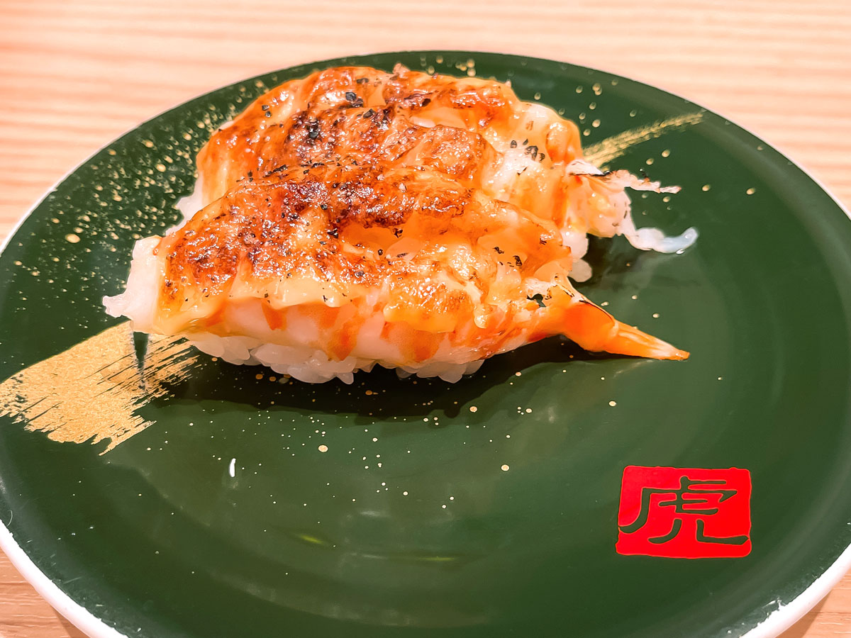 回転寿司「寿司虎」で寒ぶりトロ、白海老握り、カワハギなど食べた！／宮崎県都城市都北店