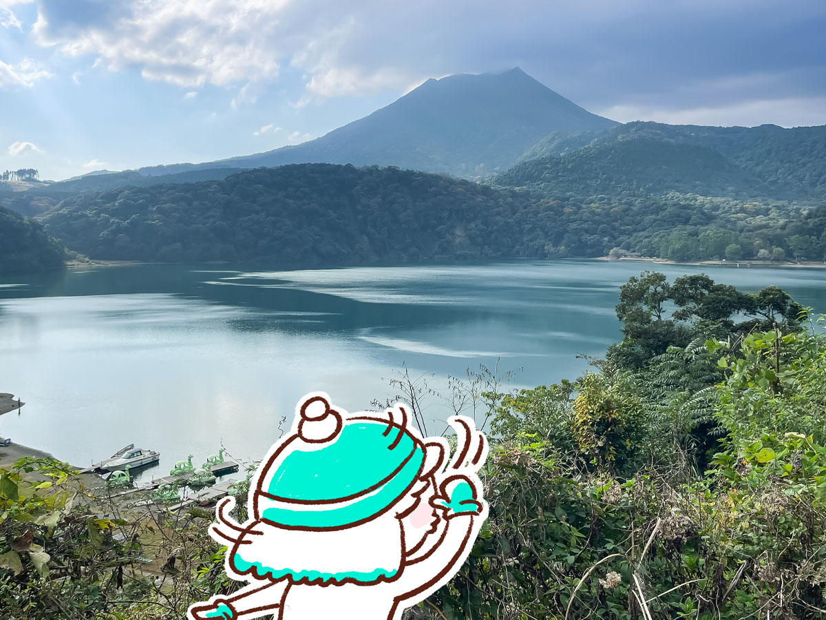 霧島山最大の火口湖「御池(みいけ)」でミッシーに乗ってみたよ/宮崎県高原町