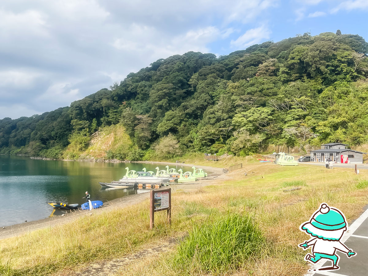 霧島山最大の火口湖「御池(みいけ)」でミッシーに乗ってみたよ/宮崎県高原町