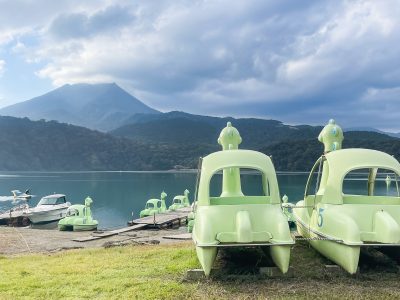 霧島山最大の火口湖「御池(みいけ)」でミッシーに乗ってみたよ／宮崎県高原町