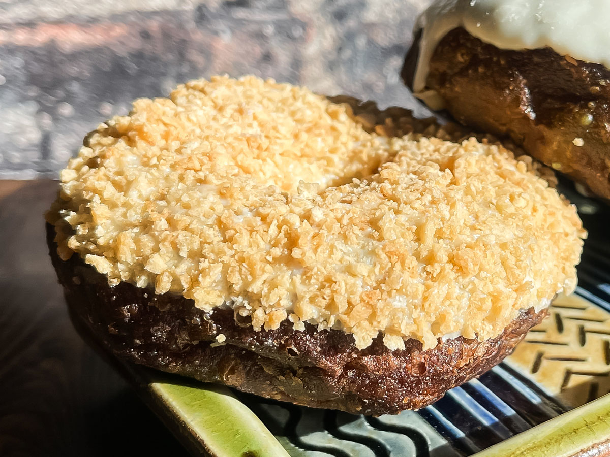 「I'm donut?(アイムドーナツ)」でクリームドーナツ、ショコラベリー、キャラメルクランチ買ったよ！／横浜臨港パーク店