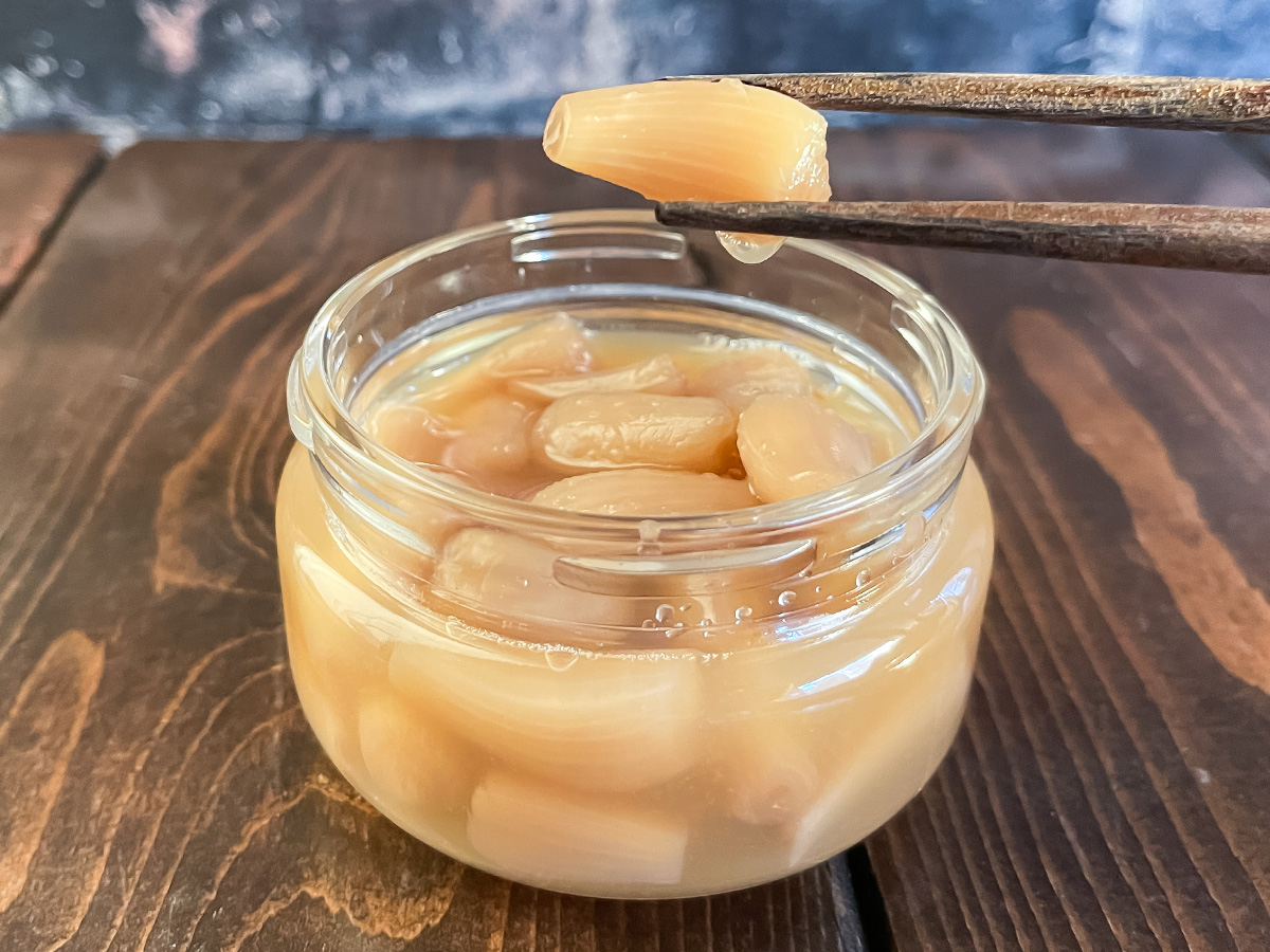 「田畑商店」の"梨のフルーツらっきょう"食べてみた!/鳥取県土産