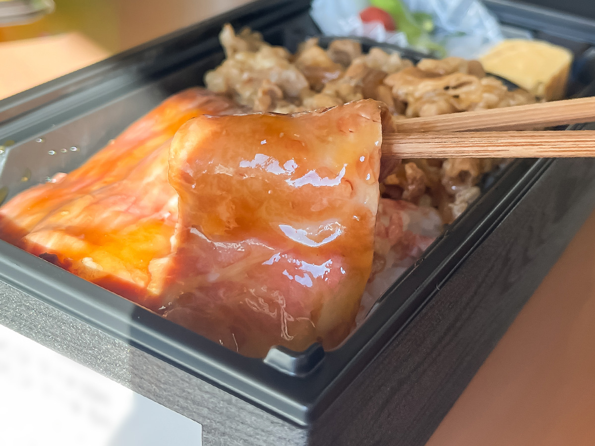 「和牛の壱丁田」で国産黒毛和牛と国産牛めし盛り合わせ弁当買ってみた！／東京駅改札内 グランスタ