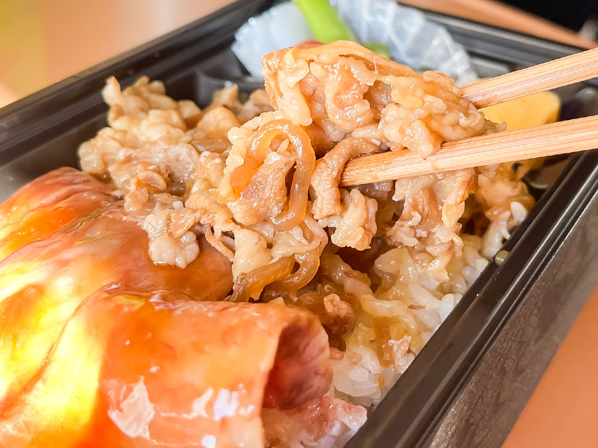 「和牛の壱丁田」で国産黒毛和牛と国産牛めし盛り合わせ弁当買ってみた！／東京駅改札内 グランスタ