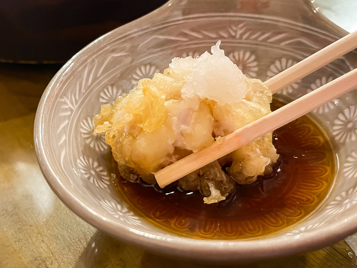 「魚どん亭」で甘エビとノドグロ、本ずわいがに、香箱がに食べたよ！／富山駅 とやマルシェ