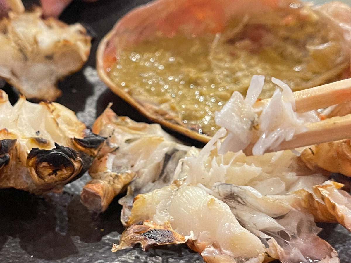 「魚どん亭」で甘エビとノドグロ、本ずわいがに、香箱がに食べたよ！／富山駅 とやマルシェ