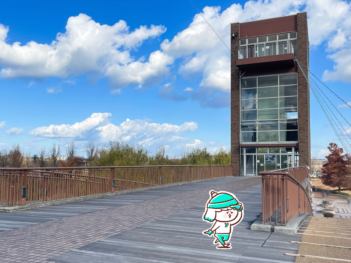 「富岩運河環水公園」の天門橋 展望台に登ってみた!/富山県富山市