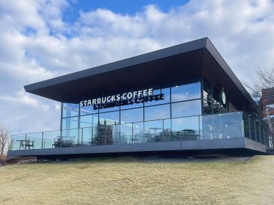 「スターバックス コーヒー」でハム&マリボーチーズ石窯フィローネ食べたよ／富山環水公園店