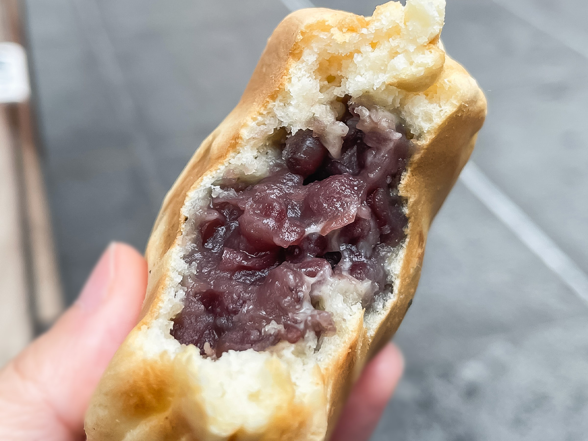 「七越(ななこし)」の"赤あん七越焼"食べたよ！／富山県総曲輪フェリオ店