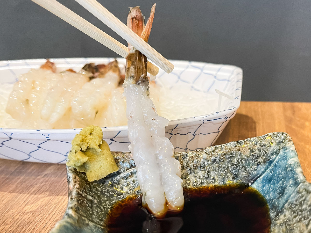 「富山湾食堂」で鮮魚店 魚廣で買った刺身やお寿司を食べたよ／富山県マルート内