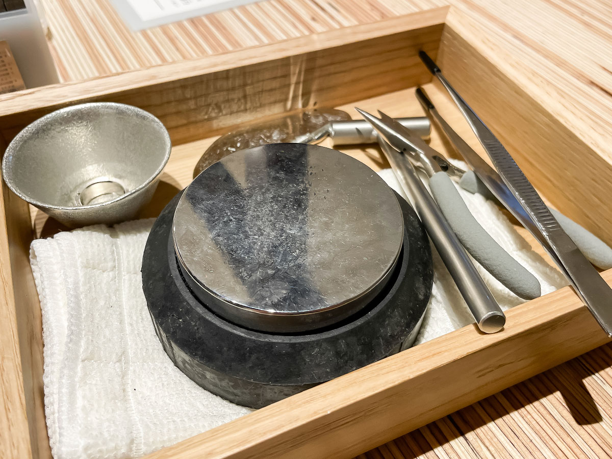 「NOUSAKU 能作」のワークショップで錫のキーホルダー作ってみたよ!/石川県ひがし茶屋街