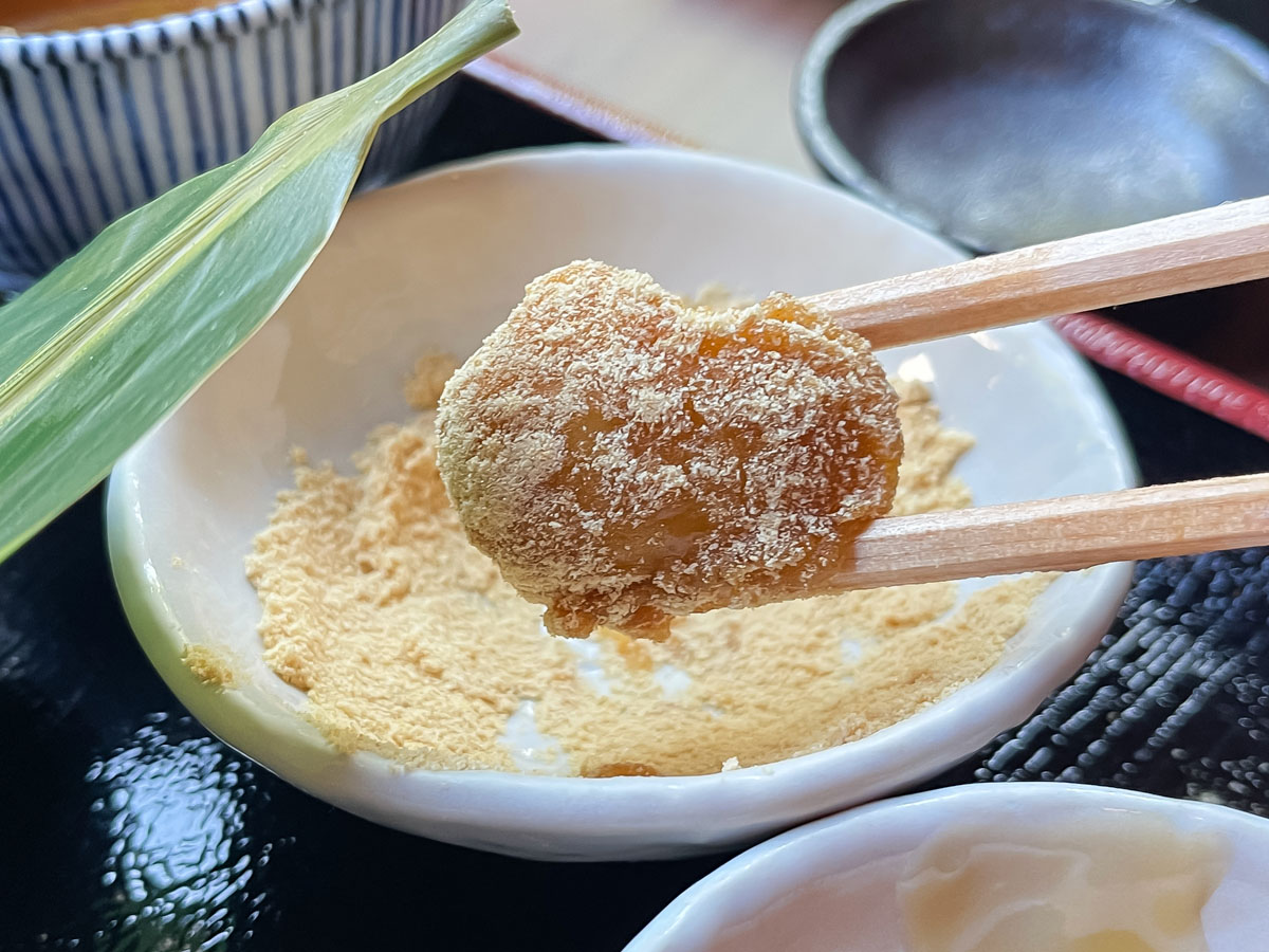 生麩甘味処「不室茶屋」で、しら玉生麩スイーツ食べたよ！／石川県ひがし茶屋街