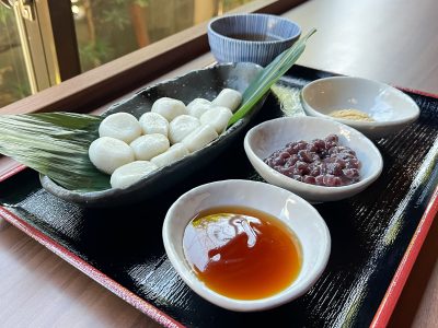 生麩甘味処「不室茶屋」で、しら玉生麩スイーツ食べたよ！／石川県金沢市ひがし茶屋街