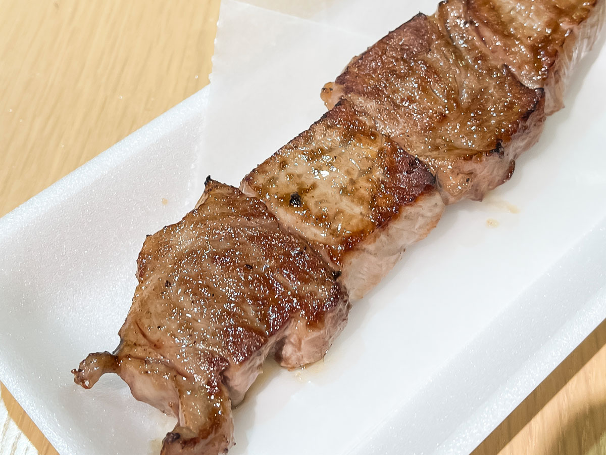 【まだ】近江町市場「NIKUO」でA5能登牛串食べてみた！／石川県金沢市