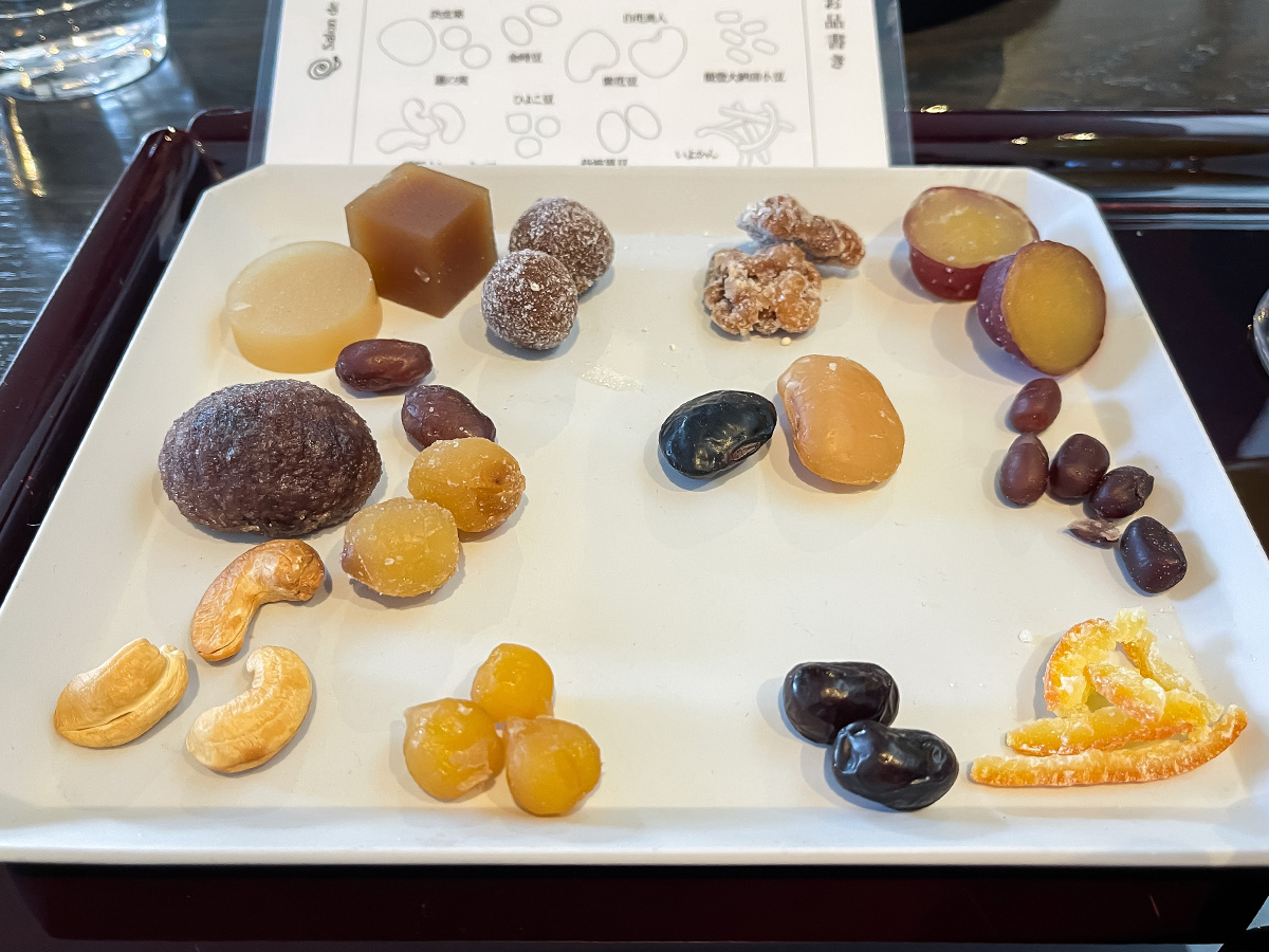 「甘納豆かわむら」でかわむらプレートと本黒わらび餅食べたよ／石川県金沢市・にし茶屋街