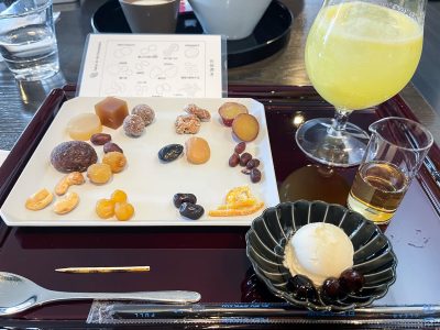 「甘納豆かわむら」でかわむらプレートと本黒わらび餅食べたよ／石川県金沢市・にし茶屋街