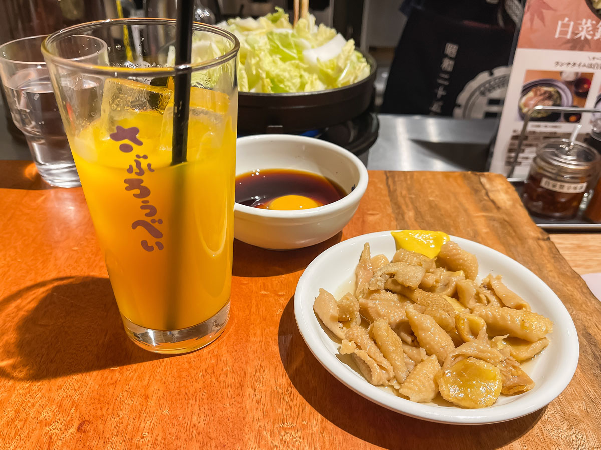 「さぶろうべい」でとりかわ、かきフライ、唐揚げ、名代白菜鍋(若鶏)食べた！／石川県金沢市