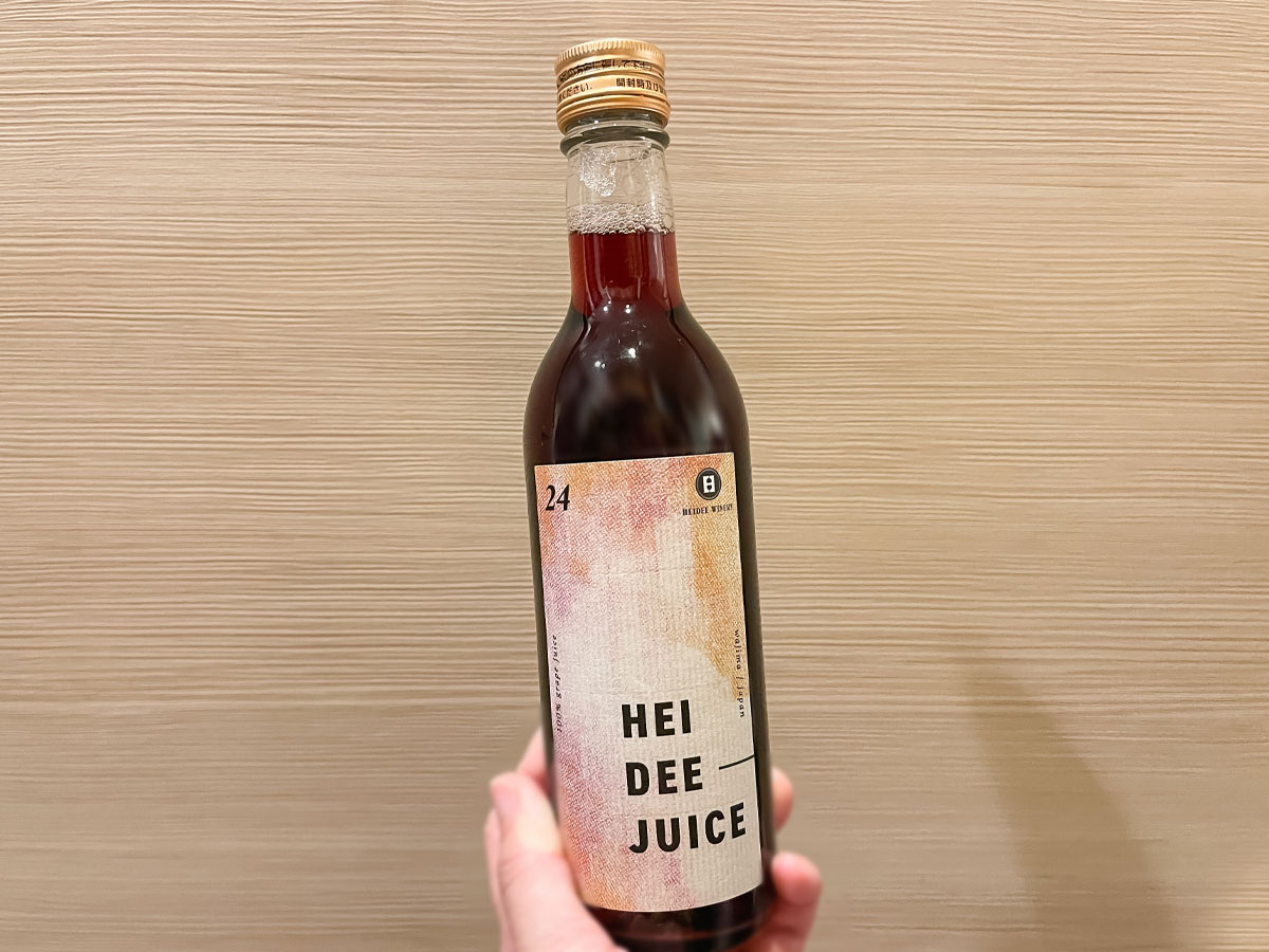 「ハイディ ワイナリー」のハイディジュース2024 ルージュを買ってみたよ/石川県土産