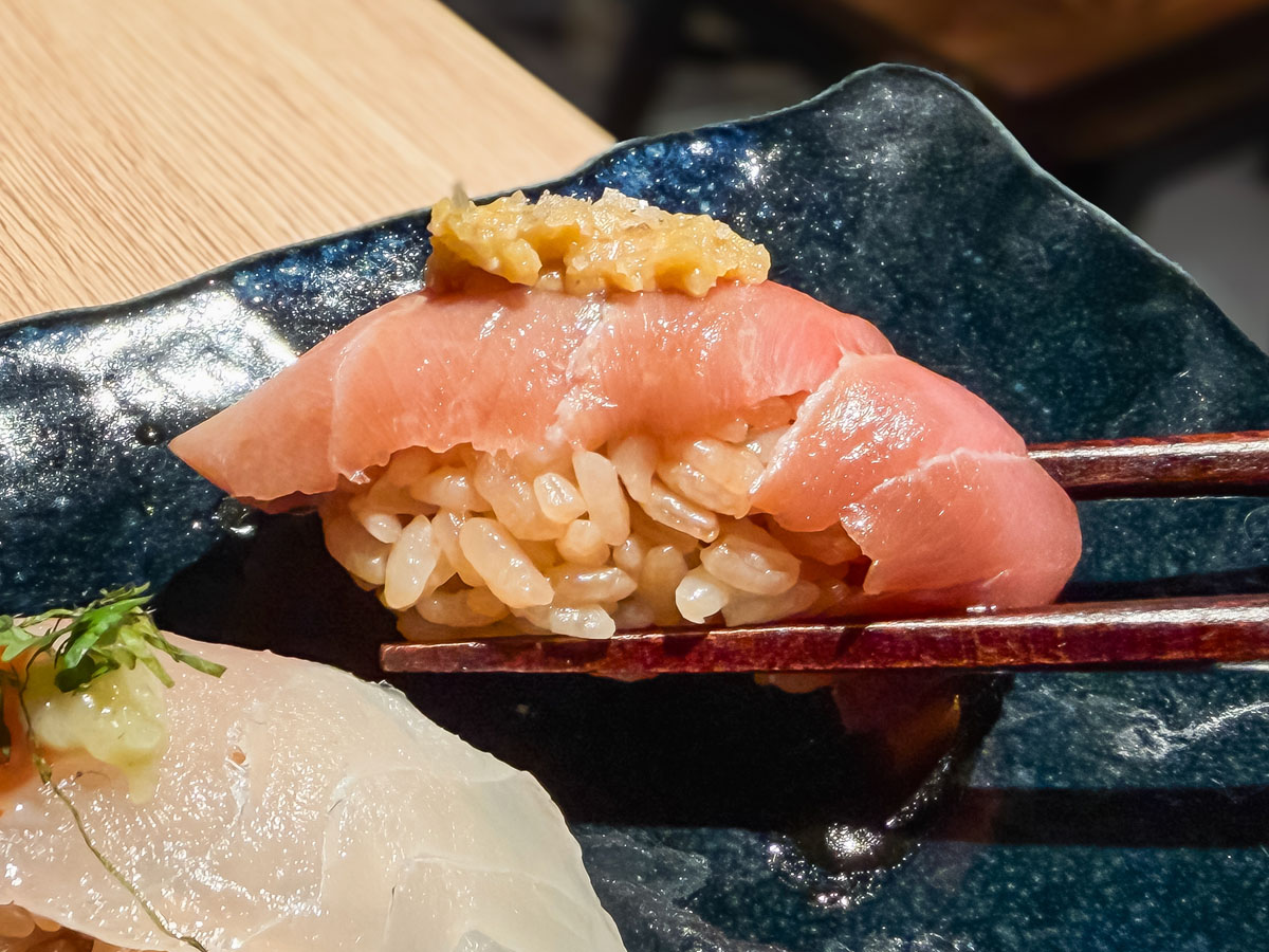 「和音(わおん)」で"にぎり寿司8貫セット"と"みそ麹らーめん"食べたよ!/ベースゲート横浜関内