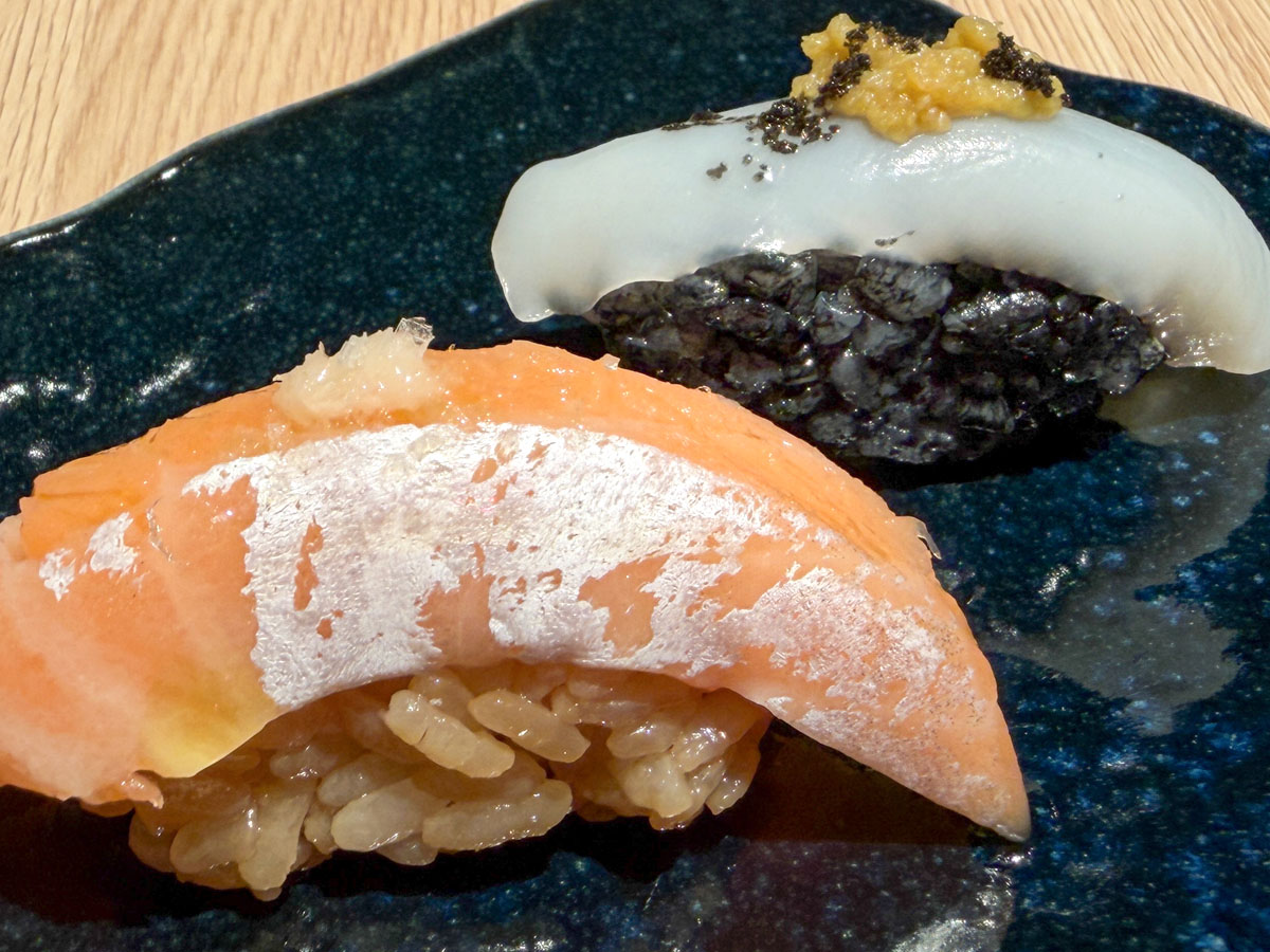 「和音(わおん)」で"にぎり寿司8貫セット"と"みそ麹らーめん"食べたよ!/ベースゲート横浜関内